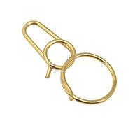 Portachiavi in ottone portatile Anelli a vite Semplice Moschettone Auto Fibbia Clip Titolari Per Gli Uomini Donne Anelli A Vite Per Le Donne