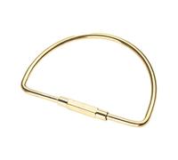 Portachiavi in ottone portatile Anelli a vite Semplice Portachiavi Auto Moschettone Fibbia Clip Titolari Per Gli Uomini Delle Donne Titolare Per Il Passante Della Cintura