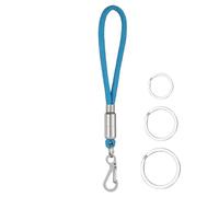 Portachiavi in paracord, cordino in paracord, porta badge, portachiavi in paracord da uomo, cinturino resistente in paracord | fibbia multifunzionale con gancio per corda | 3 portachiavi per