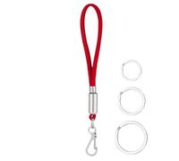 Portachiavi in paracord, cordino in paracord, porta badge, portachiavi in paracord da uomo, cinturino resistente in paracord | fibbia multifunzionale con gancio per corda | 3 portachiavi per