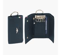 Aeronautica Militare Linea"Flag" Portachiavi bustina con anello e 6 ganci Blu AM-108 12x7x2 cm