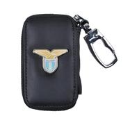 Portachiavi in Pelle in Box con Zip scomparto telecomando o chiave, con targhetta Logo LAZIO, Prodotto Ufficiale SS LAZIO 171839