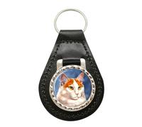 Portachiavi In Pelle Per Gatto Van Turco