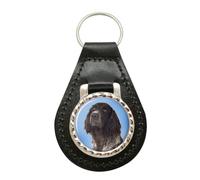 Portachiavi In Pelle Per Pointer Tedesco A Pelo Lungo