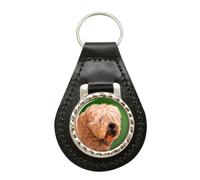 Portachiavi In Pelle Per Soft Coated Wheaten Terrier