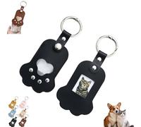 Portachiavi in pelliccia di cane, portachiavi a forma di zampa di gatto, porta foto ricordo a forma di zampa di cane, portachiavi commemorativo per la perdita di cane e gatto, portachiavi con