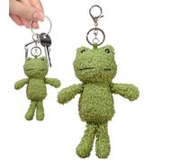 Portachiavi in peluche a forma di rana, con clip per borsa animale, mini accessorio per portachiavi, super morbido e morbido, ideale come regalo per ragazze, collezionisti e goodie -Bag -S