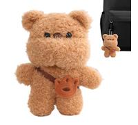 Portachiavi in peluche - Adorabile ciondolo a forma di borsa divertente | Charm unico per zaino, per regali di Pasqua e compleanno, portachiavi creativo per la sua, marrone, Se référer au