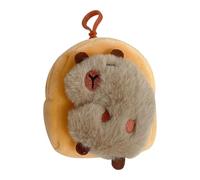 Portachiavi in peluche capibara, ciondolo a portafoglio capibara, portachiavi con ciondolo in peluche con codice D di Coimba / borsa capibara in peluche NuF per compleanno, b, Consulte la descripción
