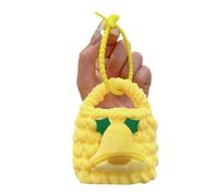 Portachiavi in peluche fatto a mano con portachiavi, portamonete, per riporre le cuffie, calza per le vacanze, per adulti, bambini, portachiavi morbido, portamonete, regalo, E