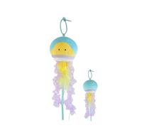 Portachiavi in peluche meduse carino portachiavi in peluche medusa | Portachiavi in peluche a forma di medusa ciondolo per borsa, luminoso | Portachiavi in peluche carino animale marino squisito e