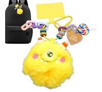 Portachiavi in peluche per zaini, portachiavi in peluche | portachiavi per borsa ornamentale in peluche | portachiavi per auto con ciondolo in peluche colorato per donne o ragazze, supporto