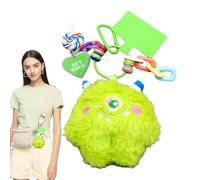 Portachiavi in peluche per zaini, portachiavi in peluche | portachiavi per borsa ornamentale in peluche | portachiavi per auto con ciondolo in peluche colorato per donne o ragazze, supporto