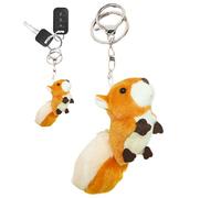 Portachiavi in peluche scoiattolo morbido, giocattolo scoiattolo di peluche - Portachiavi in peluche scoiattolo | Ciondolo per zaino in peluche peluche del fumetto, portachiavi morbido in peluche, b