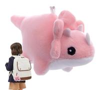 Portachiavi in peluche triceratopo, portachiavi in peluche con animali | Portachiavi in peluche con animali - Ciondolo chiave in morbido peluche, ciondolo per bambola zaino per zainetto, borsa,