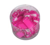 Portachiavi in plastica con anello in metallo portachiavi carta da scrittura 50 pezzi portachiavi etichette inserto portachiavi durevole porta carte etichetta portatile identificatore trasparente per