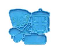 Portachiavi in silicone ciondolo stampo produttore di pane resina fai da te per bagaglio marca orecchino gioielli making epossidico stampi Craft Bread Maker silicone