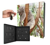 Portachiavi in vetro 30x30 cm Relax del koala Porta Sinistra Nero