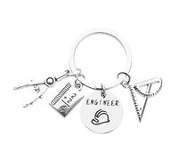 Portachiavi ingegnere regali per figlio figlia regali di Natale per donne uomini regali di ingegneria per marito papà regali di pensionamento per meccanici regali per fratello architetto regali per