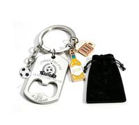 Portachiavi "J'Peux Pas je Hasse", Porteclef Personalizzato per Basket Cacciatore Calcio Golfista Biker Pescatore Ciclismo Rugby Regalo Compleanno, Natale, Regalo Originale da Offrire