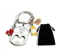 Portachiavi "J'Peux Pas je Hasse", Porteclef Personalizzato per Basket Cacciatore Calcio Golfista Biker Pescatore Ciclismo Rugby Regalo Compleanno, Natale, Regalo Originale da Offrire