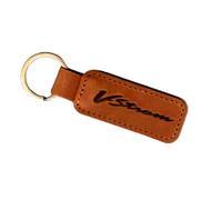 Portachiavi Keyring in cuoio Marrone V-strom Vstrom DL 650 1000 1050