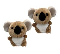 Portachiavi Koala in peluche,Portachiavi Koala in peluche, 2 ciondoli in super morbido, peluche super morbido, portachiavi in, giocattolo in, unico per il compleanno dello zaino, marrone chiaro, Se