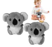 Portachiavi Koala in peluche,Portachiavi Koala in peluche, 2 ciondoli in super morbido, peluche super morbido, portachiavi in, giocattolo in, unico per il compleanno dello zaino, grigio, Se référer au