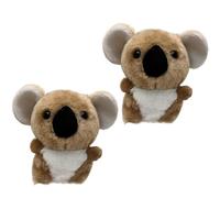 Portachiavi Koala, portachiavi Koala, 2 pezzi, ciondolo in peluche super morbido, peluche super morbido, portachiavi in peluche, giocattolo in peluche, unico per il compleanno dello zaino, marrone