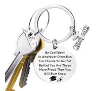 Portachiavi laurea: regalo ispiratore per laureati, portachiavi inciso per lui e lei | Bomboniera laurea per studenti universitari, figlio, figlia, amica, nipote, cerimonia, celeb, C, Consulte la