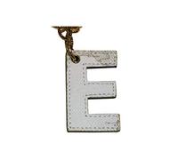 Portachiavi lettera E Alviero Martini Prima olore geo bianco. Art. CP00E6188