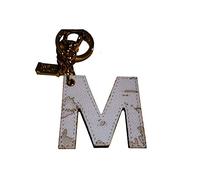 Portachiavi lettera M Alviero Martini Prima olore White Art. CPOOM6188