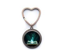 Portachiavi Library - Portachiavi Library - Mini Library Keychain - Regalo letterario - Regalo amante del libro - PU347