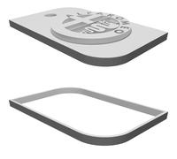 Portachiavi Logo Squadra Corse Alfa Romeo Formula 1 Anello Stampato 3D
