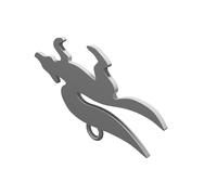 Portachiavi Logo Star Fox Nintendo Gaming Fan Stampato 3D Anello Chiavi