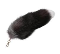Portachiavi lungo a forma di coda di animale in peluche, ciondolo per borsa, zaino, portachiavi, K