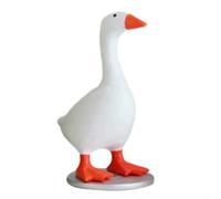 Portachiavi magnetico innovativo a forma di oca, materiale in resina, colore bianco, 8x10x15cm (B)