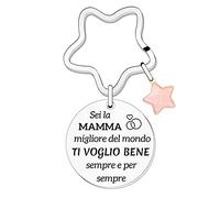 Portachiavi Mamma-Sei la Mamma Migliore Del Mondo Ti Voglio Bene Sempre e Per Sempre-Regalo Di Compleanno-Regalo Per La Mamma-Portachiavi Mamma Migliore Del