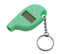 Portachiavi manometro digitale per pneumatici, display LCD, per mini auto, per camion, SUV, furgoni, quattro unità di pressione Psi, KPA, giallo (verde)