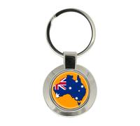 Portachiavi Mappa Della Bandiera Australiana