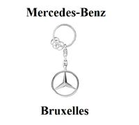 Portachiavi Mercedes-Benz Bruxelles B66957516 Nuovo Originale Stella 3D Argento