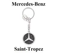 Portachiavi Mercedes-Benz Saint-Tropez Nero Originale B66959846 Cristalli
