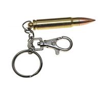 Portachiavi MFH con moschettone metallico - Proiettile 5,56 mm