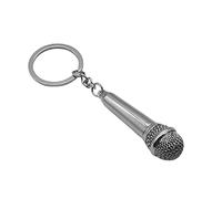 Portachiavi Microfono Karaoke Gadget Musica Accessori Zaino Idea Regalo Uomo Donna Bambino Ciondolo Creativo 3D
