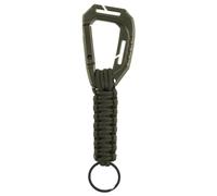 Portachiavi Mil-Tec Paracord con moschettone MOLLE - Olive