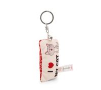 Portachiavi Mini Cuscino "I Herz my cat" 8cm con campana