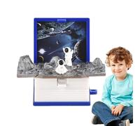 Portachiavi Mini Pop -Up 3D Libro - Touet educativo compatto per lo zaino per il gadget anti-stress manuale, fascino creativo decorativo | giocattolo intelligente per backpack Stude