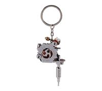 Portachiavi modello macchina per tatuaggi Sunicon, mini portachiavi portatile per pistole per tatuaggi come ornamento pendente
