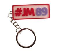 Portachiavi Moto GP Jorge Martin Idea Regalo Moto, rosso e bianco, S