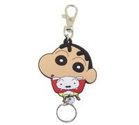 Portachiavi mulinello in gomma SK Japan Crayon Shin-chan e Shiro di JP